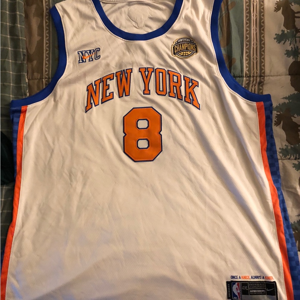 NBA White, Blue & Orange Men’s NY Knicks Anunoby Basketball Jersey. Brand New. - Picture 2 of 6